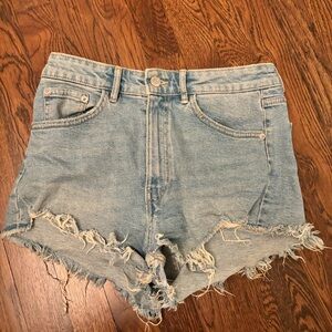 Light wash Zara denim shorts